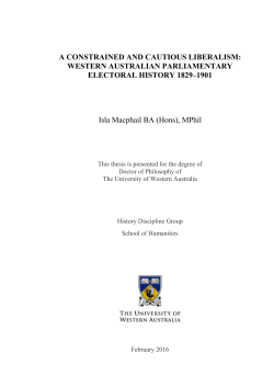 THESIS - DOCTOR OF PHILOSOPHY