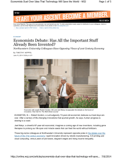 Has All the Important Stuff Already Been Invented?