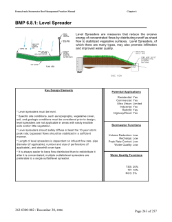 BMP 6.8.1: Level Spreader