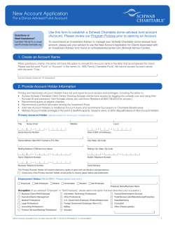 New Account Application