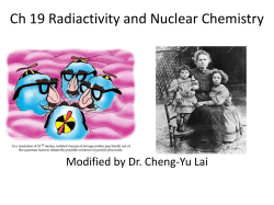 Ch 18 Nuclear Reaction