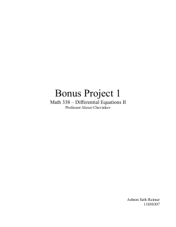 Bonus Project 1