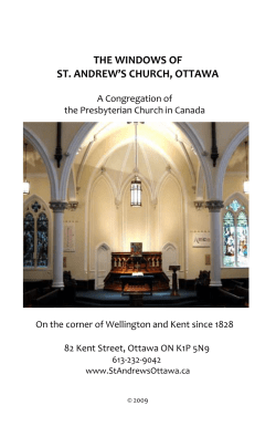 the windows of st. andrew`s church, ottawa