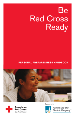 Be Red Cross Ready - American Red Cross