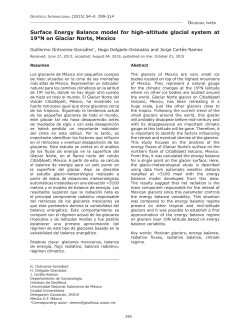 Surface Energy Balance model for high