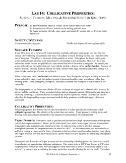 14 Colligative Properties