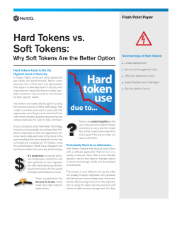 Hard Tokens vs. Soft Tokens