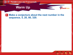3.1 Parallel Lines and Transversals - St. Cloud Area School District