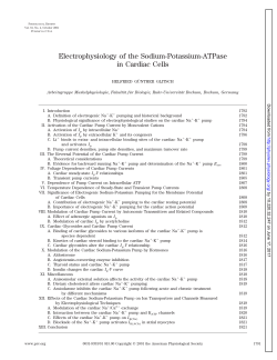 Electrophysiology of the Sodium-Potassium-ATPase