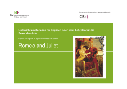 Romeo and Juliet (Unterrichtsmaterialien für Englisch nach dem