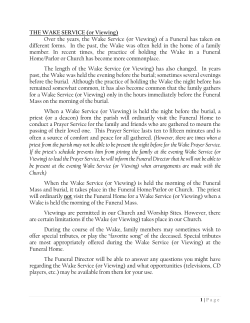 Funeral Liturgy guidelines