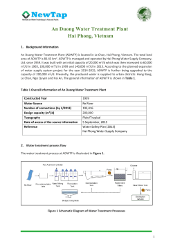 An Duong Water Treatment Plant Hai Phong, Vietnam