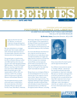 liberties - American Civil Liberties Union of Missouri