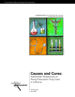 Causes and Cures: Stakeholder Perspectives on Rising Prescription