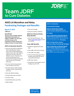 ASICS LA Marathon and Relay Fundraising Packages and