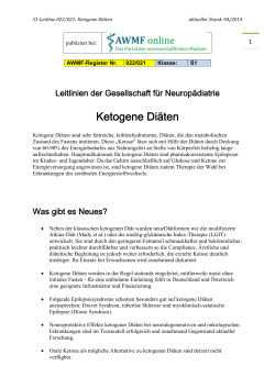 Ketogene Di&auml;ten