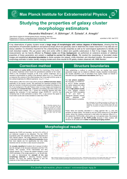 Studying the properties of galaxy cluster morphology