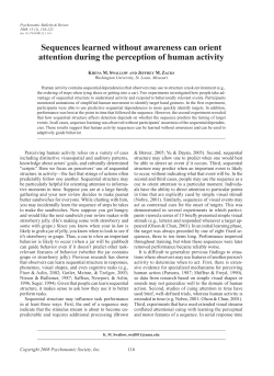 Sequences learned without awareness can orient attention during