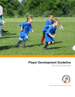 Player Development Handbook U8 players ver 1