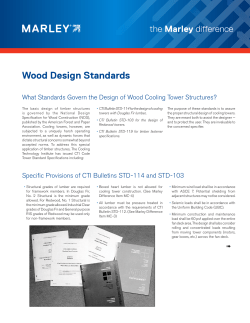 Wood Design Standards - SPX Cooling Technologies