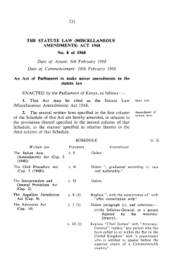 Act No. 8 of 1968