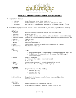 piano sub-list audition repertoire