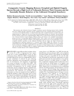 Comparative Genetic Mapping Between Octoploid and Diploid