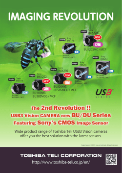 The 2nd Revolution!! USB3 Vision CAMERA BU/DU Series