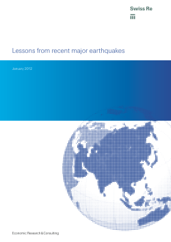 Lessons from recent major earthquakes