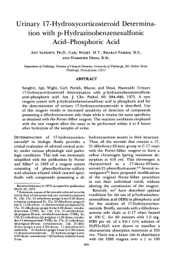 tion with p-Hydrazinobenzenesulfonic Acid