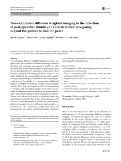 Non-echoplanar diffusion weighted imaging in the detection of post