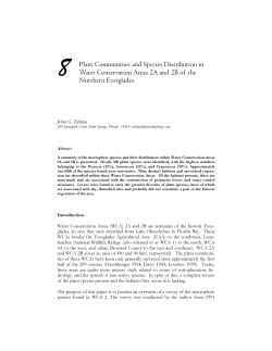 8. Plant Communities and Species Distribution in Water