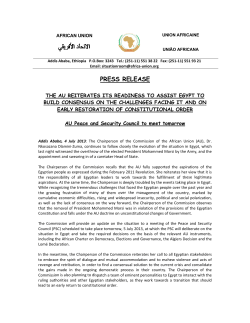 - AU Peace and Security