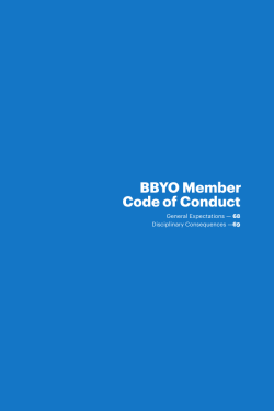 BBYO Code of Conduct