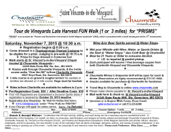 Tour de Vineyards Late Harvest FUN Walk (1 or 3 miles) for &ldquo;PRISMS&rdquo;