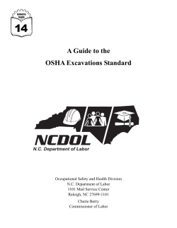 A Guide to the OSHA Excavations Standard