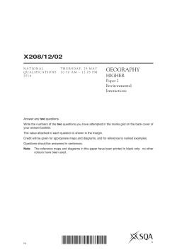 Geography Paper 2