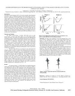gender differences in the biomechanics of running and cutting