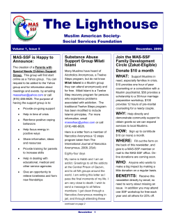 The Lighthouse - MAS-SSF-SAC