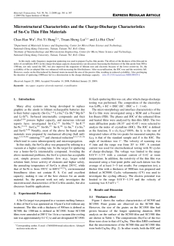 Microstructural Characteristics and the Charge