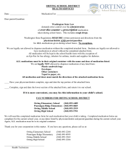 of over-the-counter or prescription medication