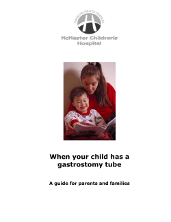 Gastrostomy Tube - Hamilton Health Sciences