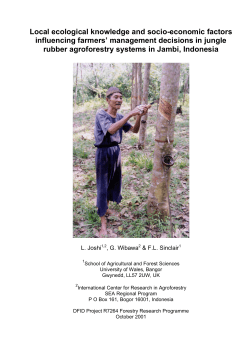 Local ecological knowledge and socio