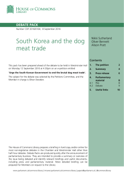 South Korea and the dog meat trade