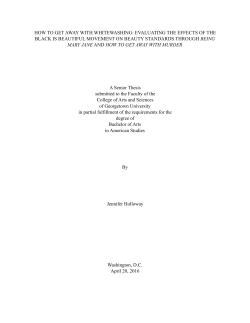 Holloway Final thesis - Georgetown University