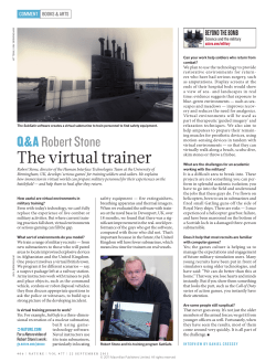 The virtual trainer