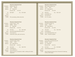 Moncton Industrial Park - Moncton Industrial Development