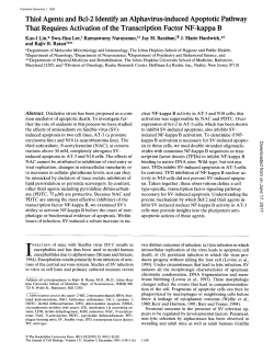 Thiol Agents and Bcl-2 Identify an Alphavirus