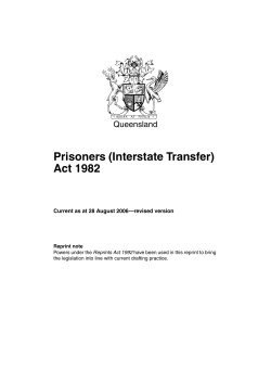 Prisoners (Interstate Transfer) Act 1982