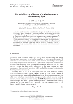 Thermal effects on infiltration of a solubility
